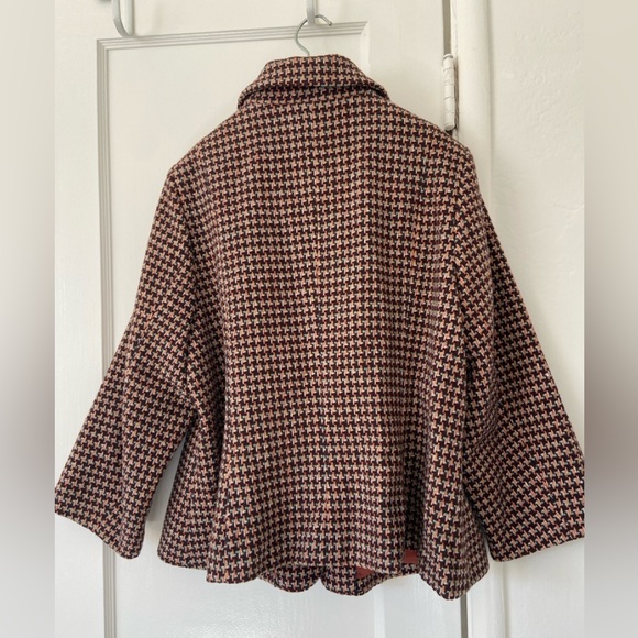 MODCLOTH Houndstooth Wool Jacket 1X - Picture 2 of 11
